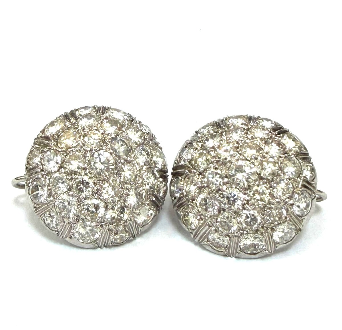 Orecchini in oro bianco 18kt con diamanti