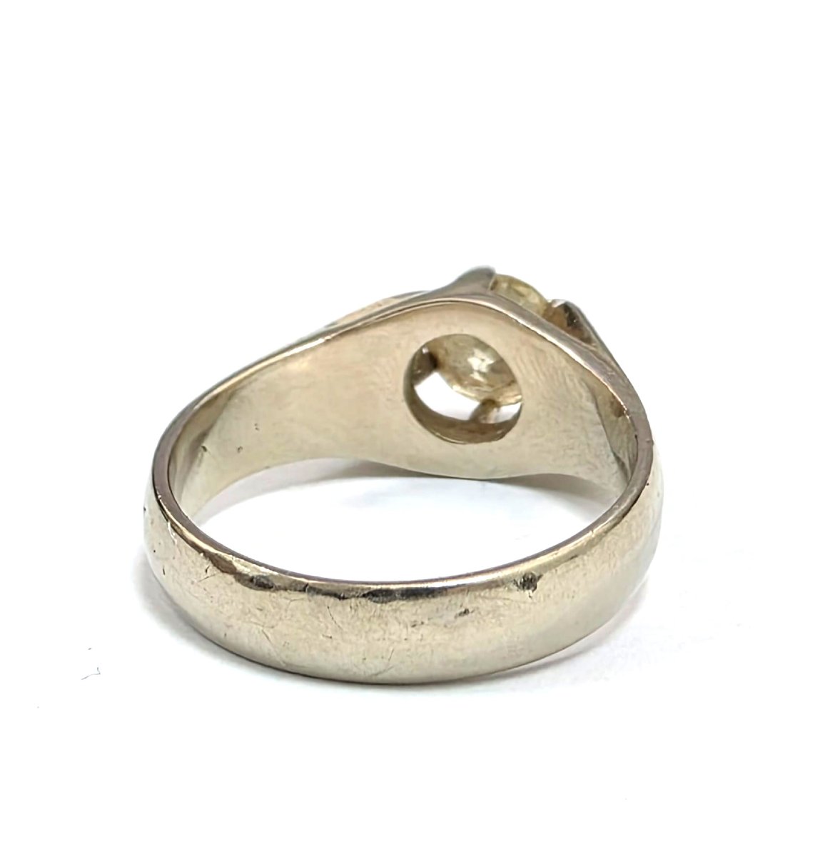 Anello in oro bianco 18kt con diamanti-photo-1