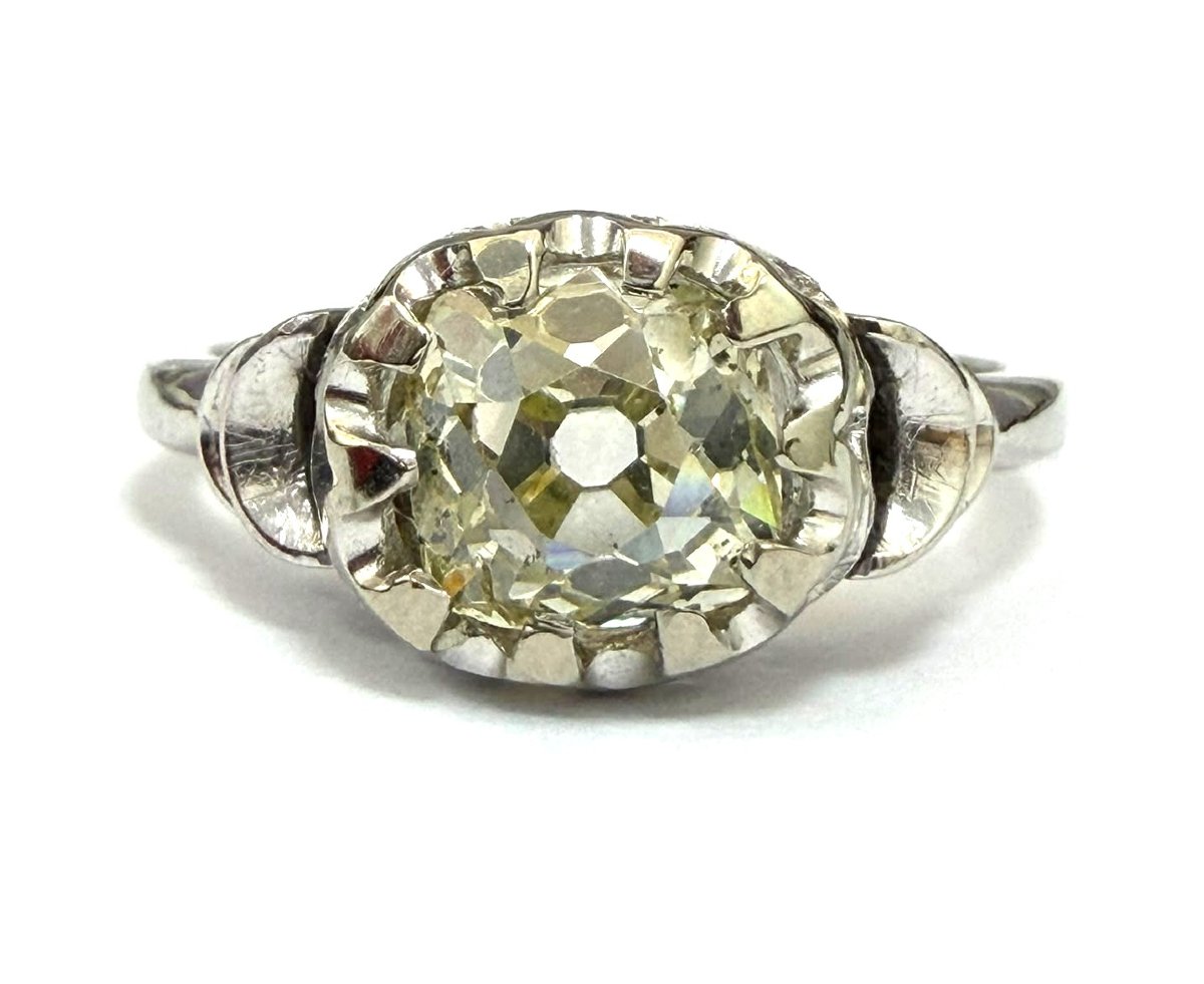 Anello in oro bianco 18 kt con diamante-photo-4