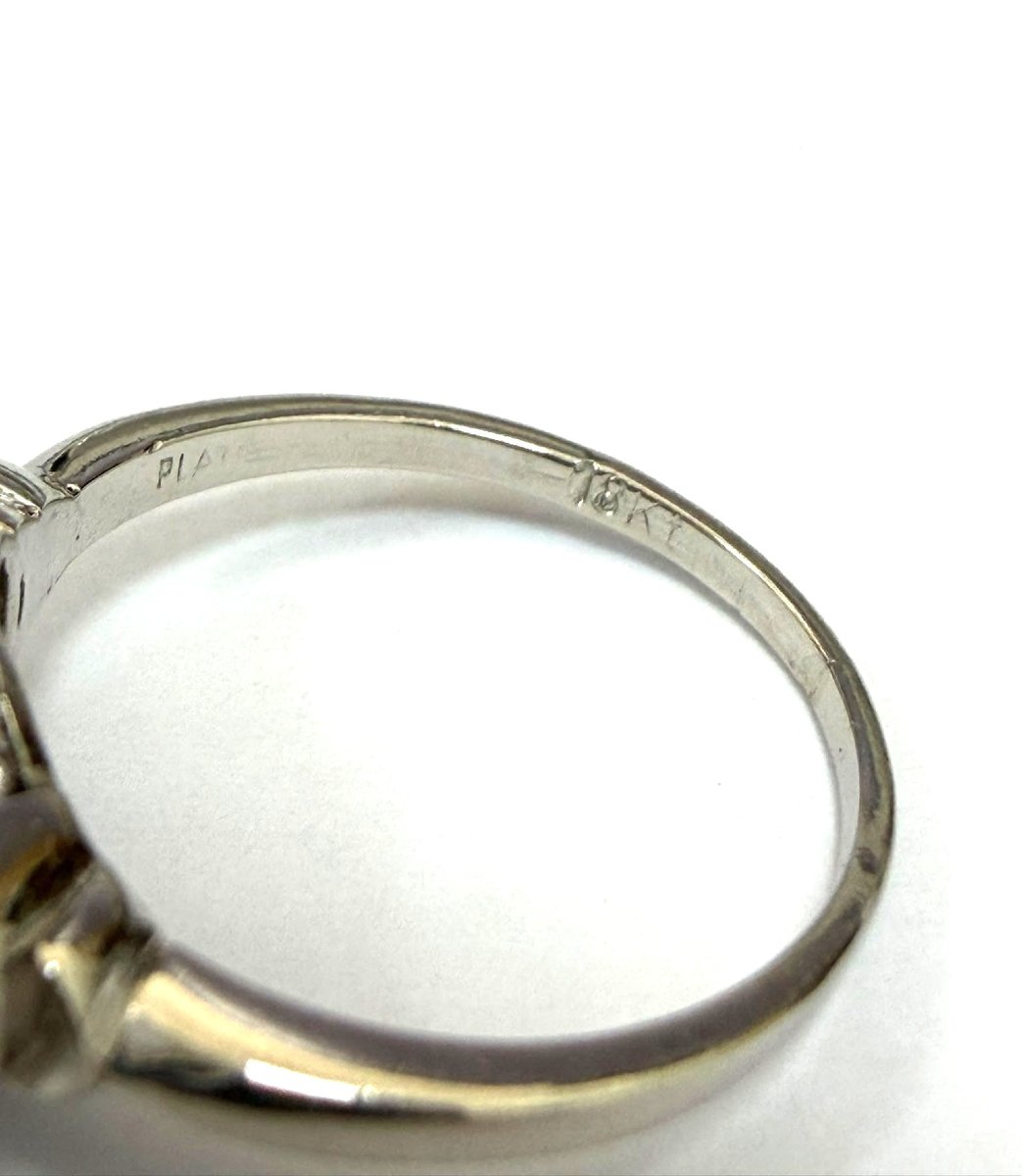 Anello in oro bianco 18 kt con diamante-photo-1