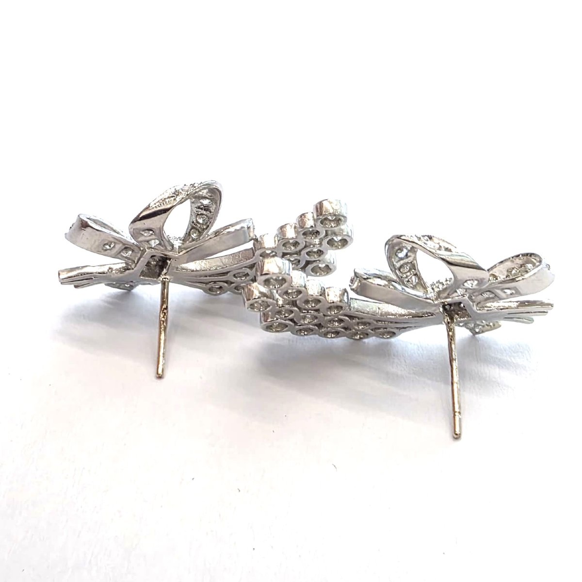 Orecchini in platino con diamanti-photo-1