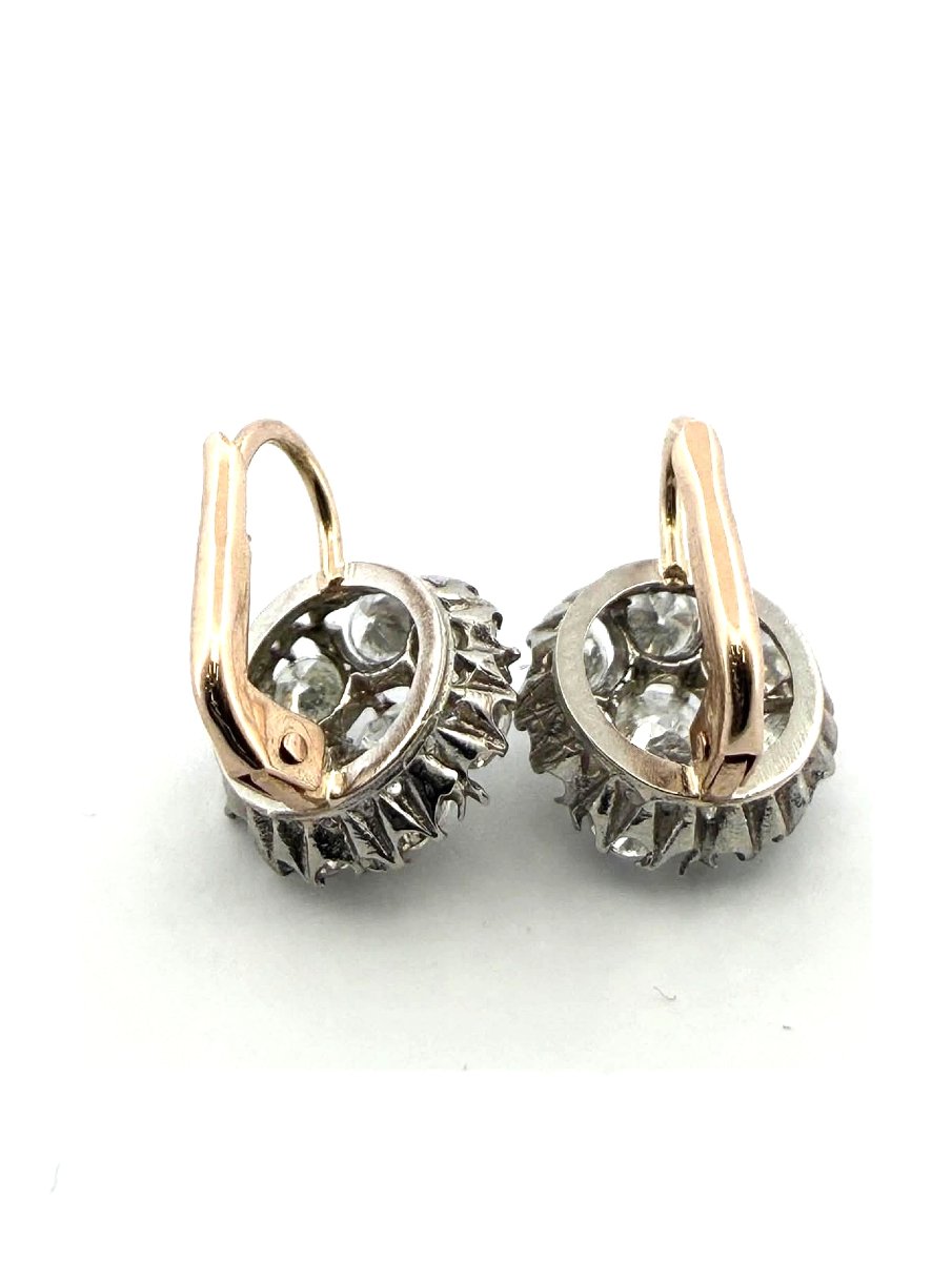 Orecchini Vintage in Platino con Diamanti-photo-1