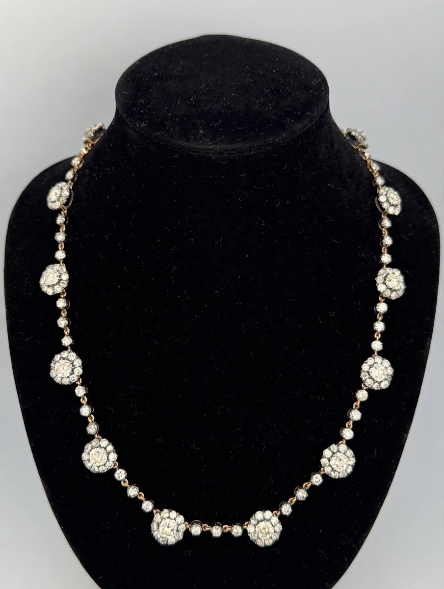 Collana Rivière con Diamanti taglio antico