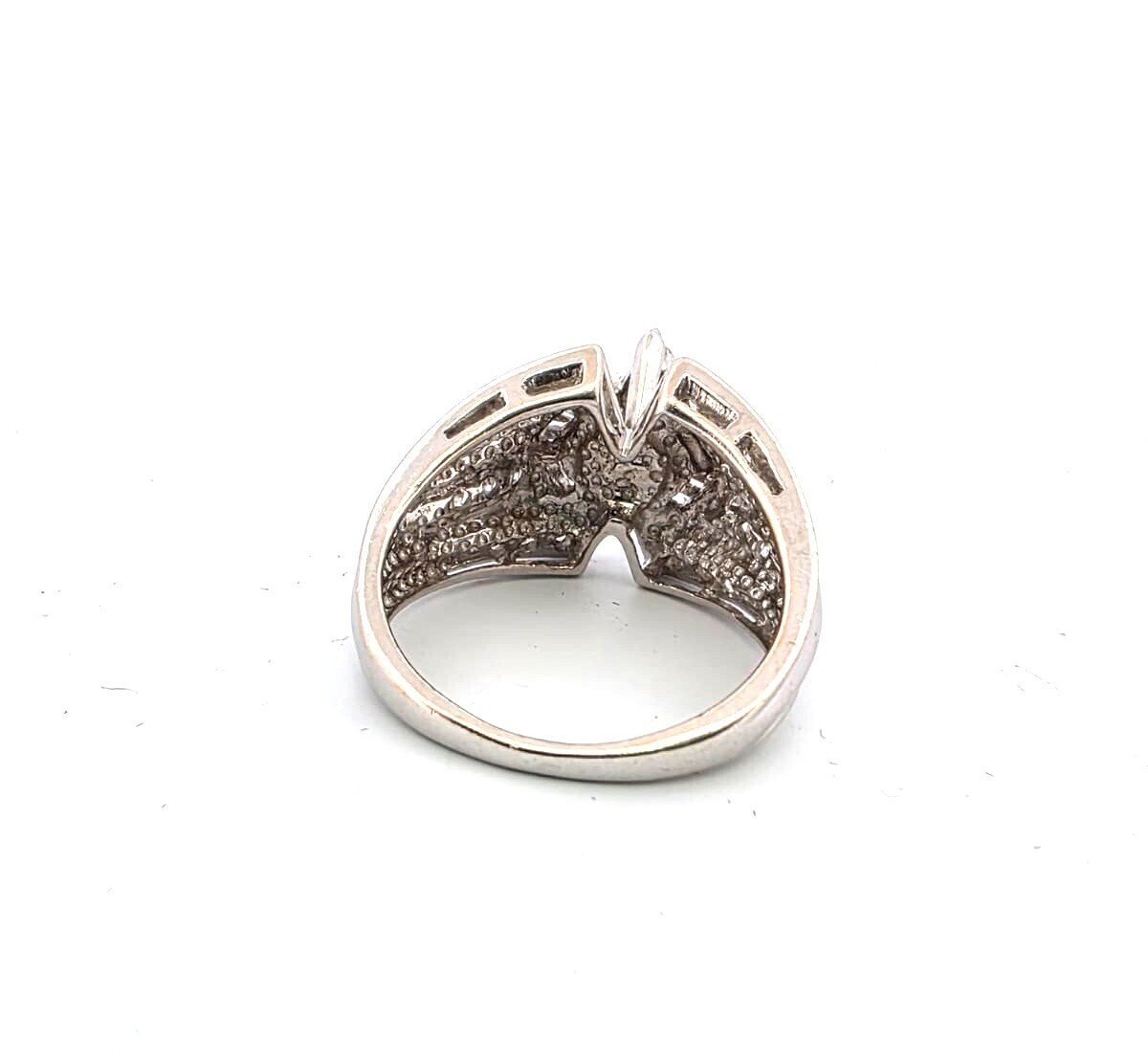 Anello in Oro bianco 18 Kt con Diamanti-photo-3