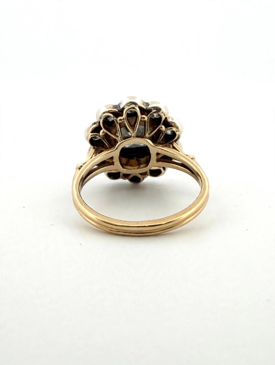 Anello Rosetta Antica con Diamanti Old Mine Ct 2.60 circa-photo-2