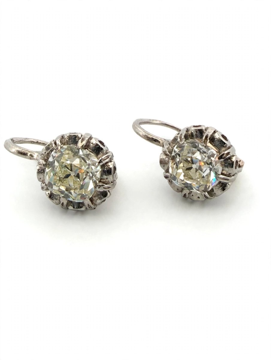 Orecchini in Platino con Diamanti Ct 2.50 circa-photo-2