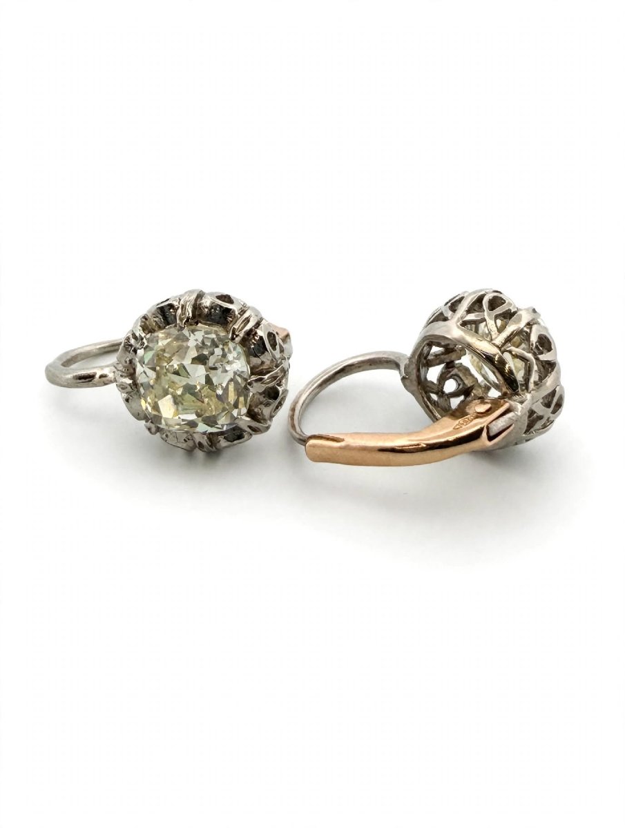 Orecchini in Platino con Diamanti Ct 2.50 circa-photo-3