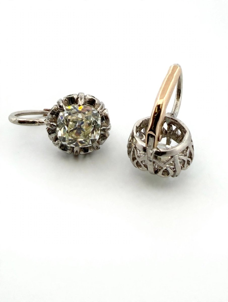 Orecchini in Platino con Diamanti Ct 2.50 circa-photo-3