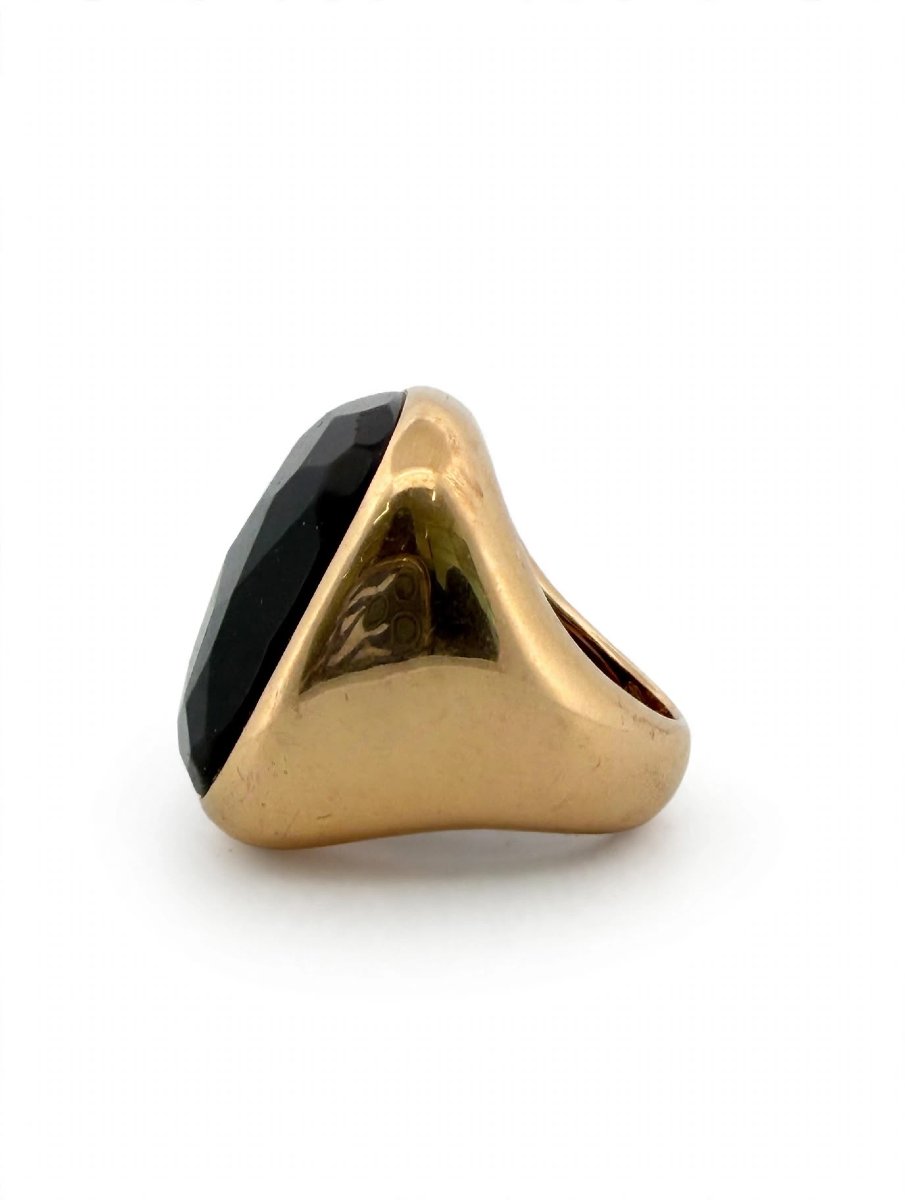 Anello Pomellato modello Victoria incastonato con un grande Cabochon a getto sfaccettato-photo-2