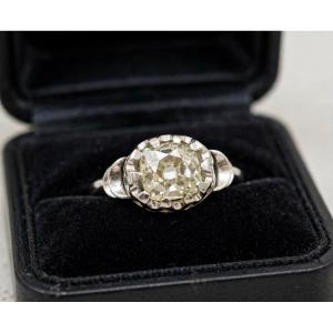 Anello in oro bianco 18 kt con diamante