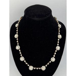 Collana Rivière con Diamanti taglio antico
