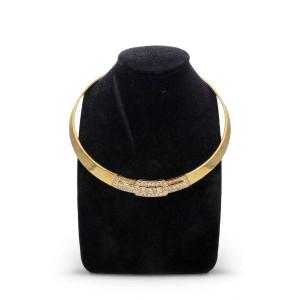 Collier Rigido in Oro 18Kt con Diamanti