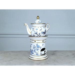 Tea Pot In Polychrome Enameled Porcelain.