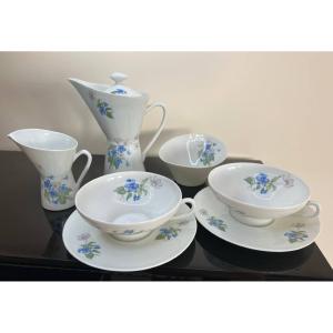 Tête à Tête Tea And Coffee Service In Limoge Porcelain