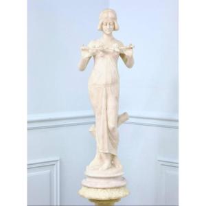 Wood Nymph, After Pittaluga, 1915, Alabaster.
