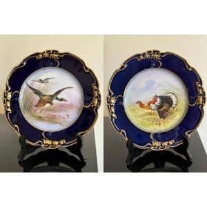 French Porcelain Hand Painted By Jean-pouyat Limoges