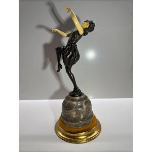 Dancer, After Claire Jeanne Roberte Colinet, Art Deco Style, 1960s-70s