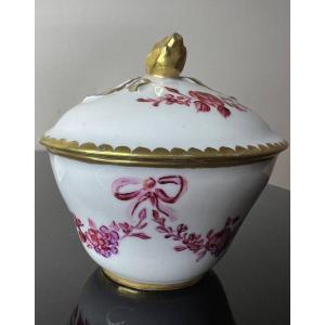 Candy Box With Lid, Small Jar, Limoges Porcelain Box, Hand Painted.