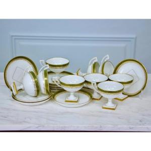 Tea And Coffee Service, La Seynie Pp Limoges. (byoutaud Pierre & Paul). Early 20th Century (1903)