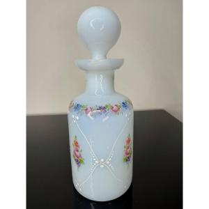 Hand Painted Opaline Bottle