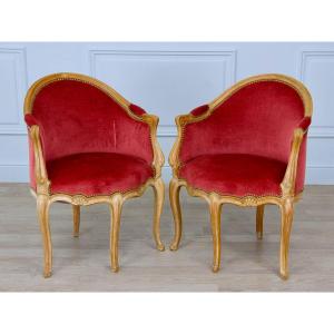Louis XV Style Office Chairs Known As "couillard"