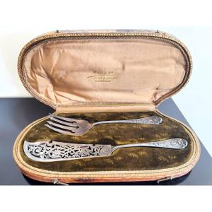 Solid Silver Fish Serving Cutlery