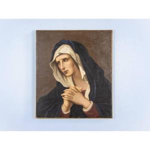 19th Century Italian Collection Madonna In Prayer.