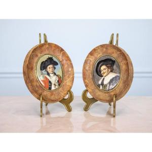 Miniature Portraits In Frames, Meissen