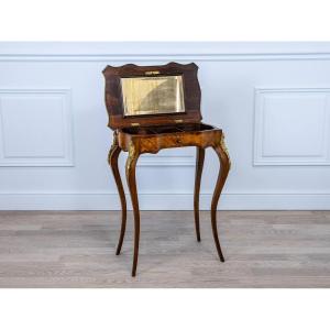 Louis XV Style Marquetry And Bronze Work Table Or Small Side Table.