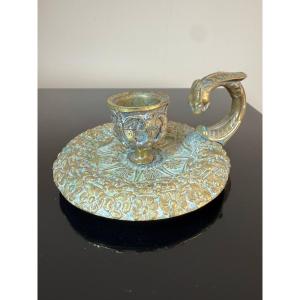 Hand Candlestick Cellar Rat