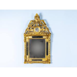 Giltwood Mirror With Parcloses - 18th Century