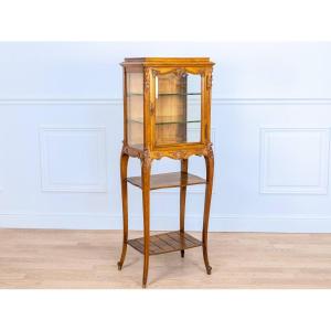 Louis XV Style Wooden Display Cabinet