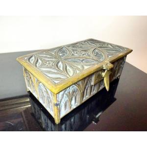 Neo-gothic Style Bronze Box Circa 1900