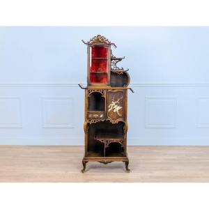 Attributed To Gabriel Viardot (1830-1906), Meuble  Vitrine.