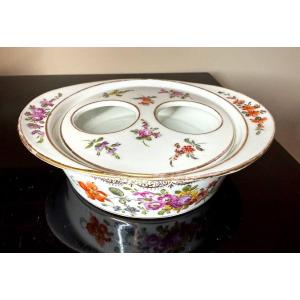 Servant Of Two German Porcelain Egg Cups