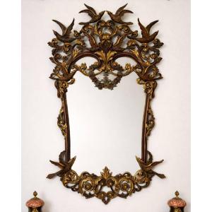 George III Style Ornate Mirror