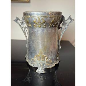 Art Nouveau Silver-plated Vase From Wmf
