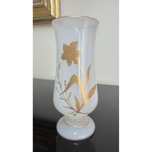 Small Opaline Vase, Baccarat, 19th Century