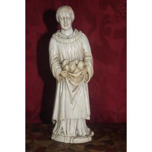 Ivory Monk, Sculpture In The Round, Germany 17th Century.