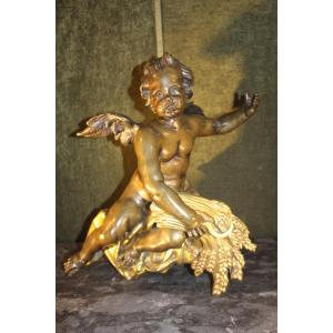 Bronze, Allegory Of Summer, Piece Of Furniture, Louis XV Period, Circa 1750, 18th Century.