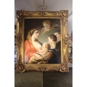 Virgin And Child, Follower Of François Boucher (1703-1770), 18th Century French School.