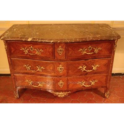 Commode In Purple Wood, Stamped Antoine Criaerd.