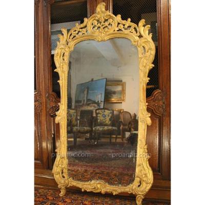 Mirror In Golden Wood, Louis XV, Eighteenth Century, Provence