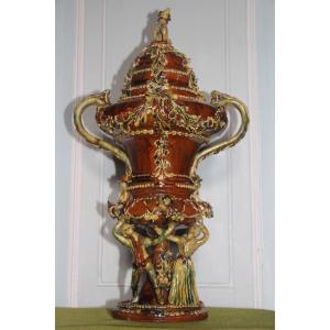 Important Earthenware Perfume Burner From Apt, Louis XVI Period, 18th Century