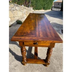 Large 18th Community Table In Walnut
