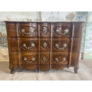 Provençal Crossbow Chest Of Drawers In Walnut