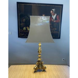 Gilded Bronze Lamp 