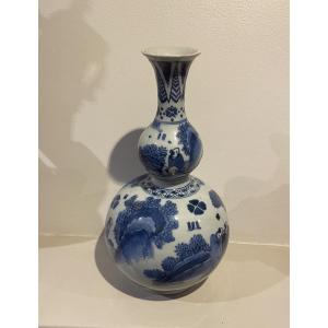 Double Gourd Vase, Blue And White Porcelain, Late 17th Century