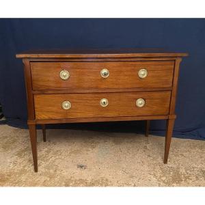 Directoire Period Commode In Solid Mahogany