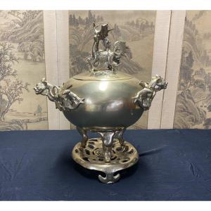 An Indochinese Bronze Perfume Burner 